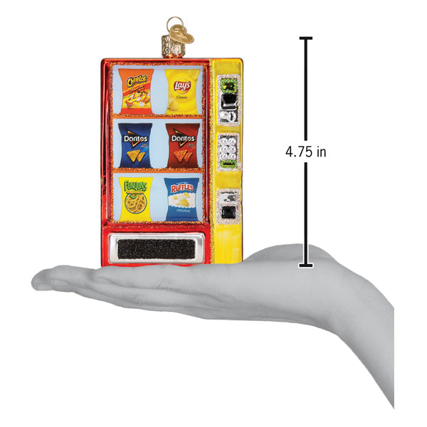 Frito Lay Vending Machine Ornament Old World Christmas 4.75 X 3 X 1.5 / 32624 Frito Lay Vending Machine Ornament Bonjour Fete - Party Supplies