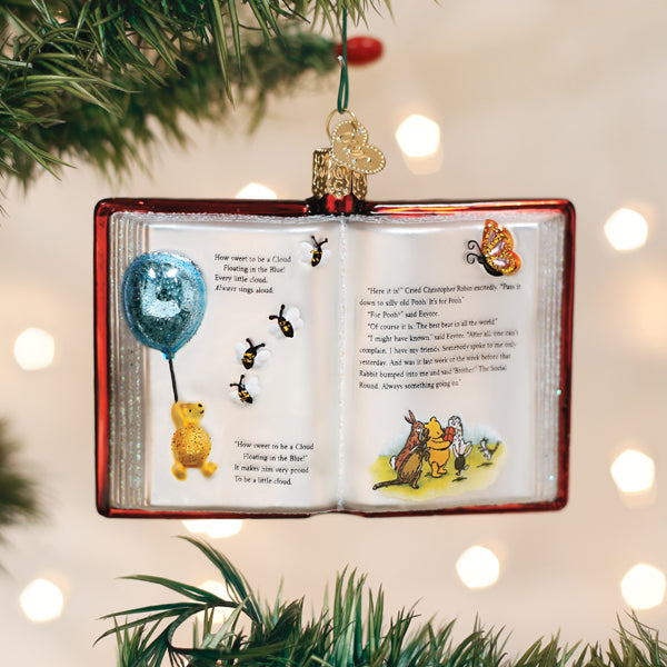 Winnie-the-Pooh Book Ornament - Bonjour Fête 