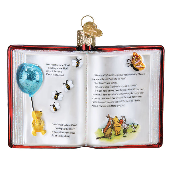 Winnie-the-Pooh Book Ornament - Bonjour Fête 