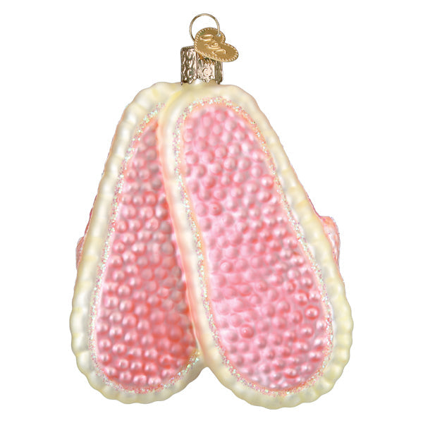 Cat Lady Slippers Ornament Old World Christmas 4.25 X 3.25 X 1.5 / 32662 Cat Lady Slippers Ornament Bonjour Fete - Party Supplies