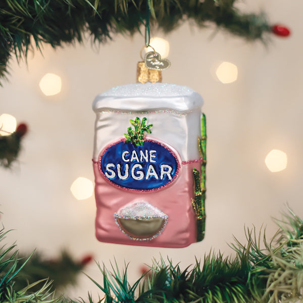 Bag Of Sugar Ornament Old World Christmas 3.5 X 2.25 X 1.75 / 32695 Bag Of Sugar Ornament Bonjour Fete - Party Supplies