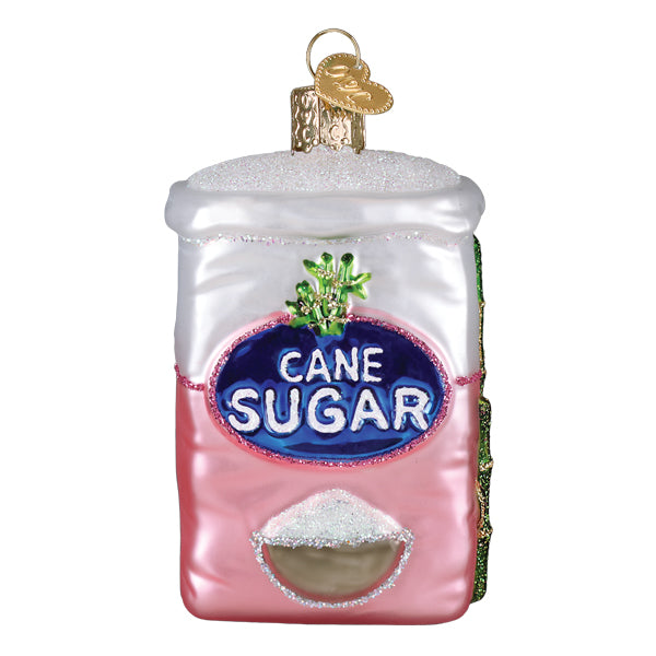 Bag Of Sugar Ornament Old World Christmas 3.5 X 2.25 X 1.75 / 32695 Bag Of Sugar Ornament Bonjour Fete - Party Supplies