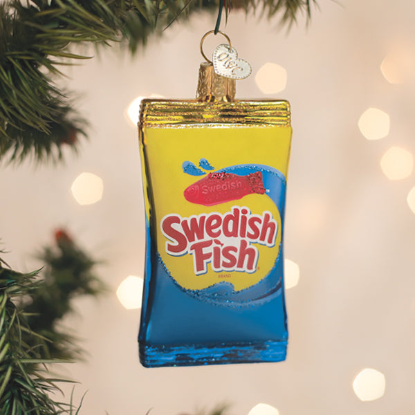 SWEDISH FISH® Ornament Old World Christmas 3.75 X 2 X 1 / 32718 SWEDISH FISH® Ornament Bonjour Fete - Party Supplies