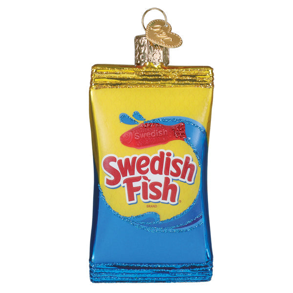 SWEDISH FISH® Ornament Old World Christmas 3.75 X 2 X 1 / 32718 SWEDISH FISH® Ornament Bonjour Fete - Party Supplies