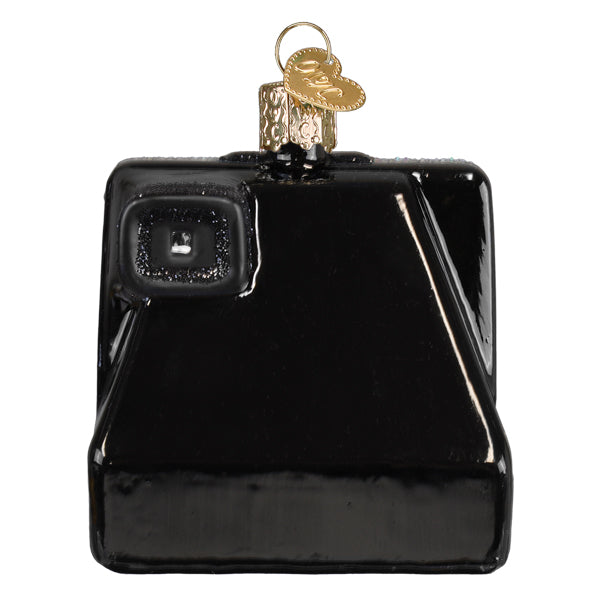 Polaroid Onestep Camera Ornament Old World Christmas 3.25 X 2.5 X 0.75 / 32739 Polaroid Onestep Camera Ornament Bonjour Fete - Party Supplies