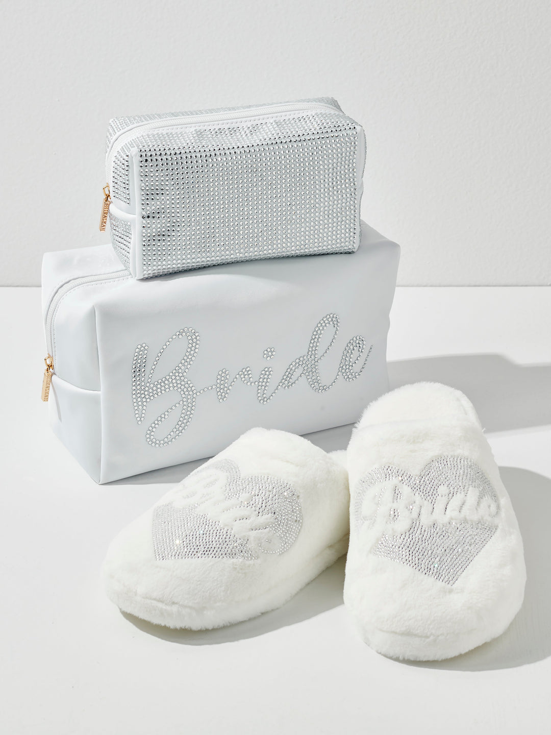 Shiraleah "Bride" Heart Slippers, Ivory Shiraleah Retail Slippers Shiraleah "Bride" Heart Slippers, Ivory Bonjour Fete - Party Supplies