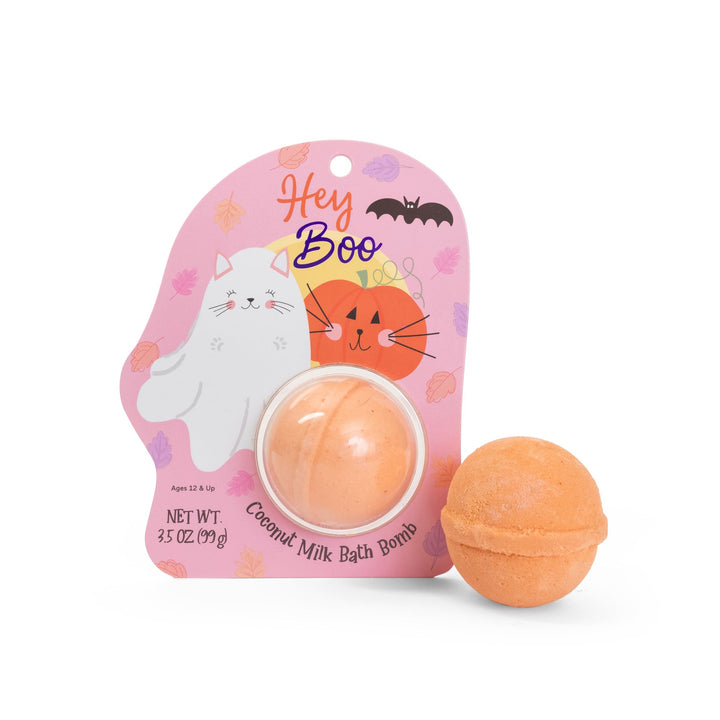 Halloween Ghost & Pumpkin Clamshell Bath Bomb Cait + Co Bath Bombs Halloween Ghost & Pumpkin Clamshell Bath Bomb Bonjour Fete - Party Supplies