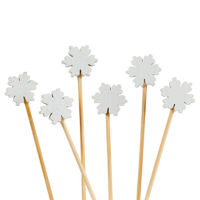 Snowflake Food & Cocktail Picks