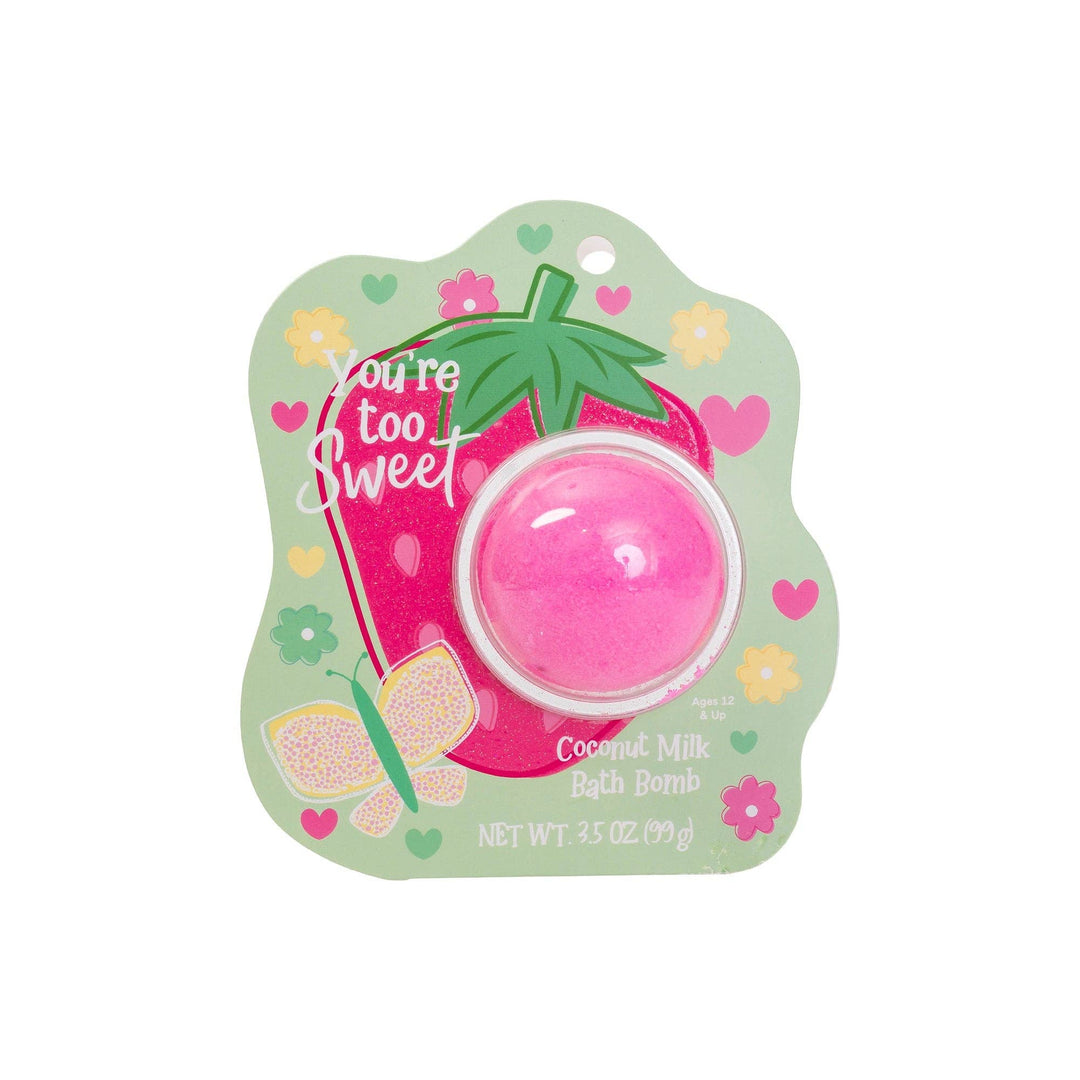 Strawberry Clamshell Bath Bomb - You're Too Sweet - Bonjour Fête 