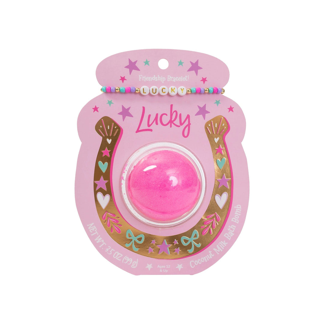 Friendship Bracelet Bath Bomb - Lucky Cait + Co Bath Bombs Friendship Bracelet Bath Bomb - Lucky Bonjour Fete - Party Supplies