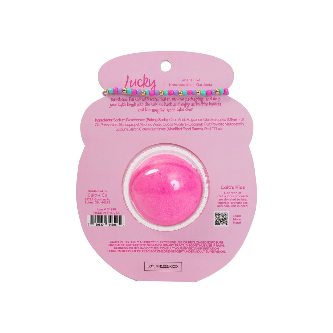 Friendship Bracelet Bath Bomb - Lucky Cait + Co Bath Bombs Friendship Bracelet Bath Bomb - Lucky Bonjour Fete - Party Supplies
