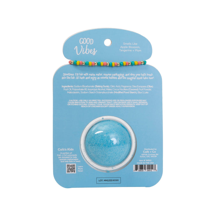 Friendship Bracelet Bath Bomb - Good Vibes Cait + Co Bath Bombs Friendship Bracelet Bath Bomb - Good Vibes Bonjour Fete - Party Supplies