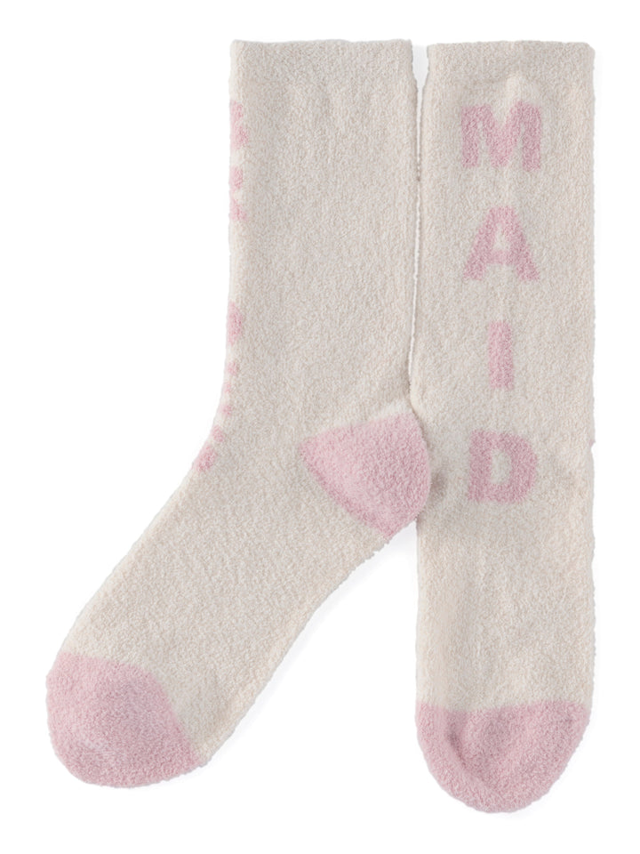 Shiraleah "Brides Maid" Socks, Ivory Shiraleah Retail Socks Shiraleah "Brides Maid" Socks, Ivory Bonjour Fete - Party Supplies