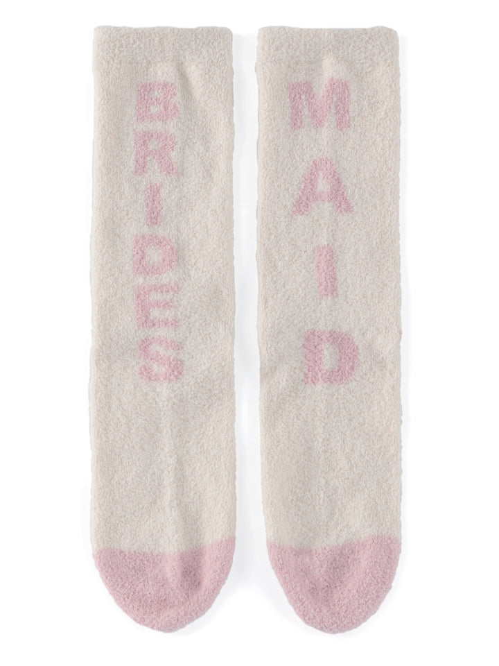 Shiraleah "Brides Maid" Socks, Ivory Shiraleah Retail Socks Shiraleah "Brides Maid" Socks, Ivory Bonjour Fete - Party Supplies