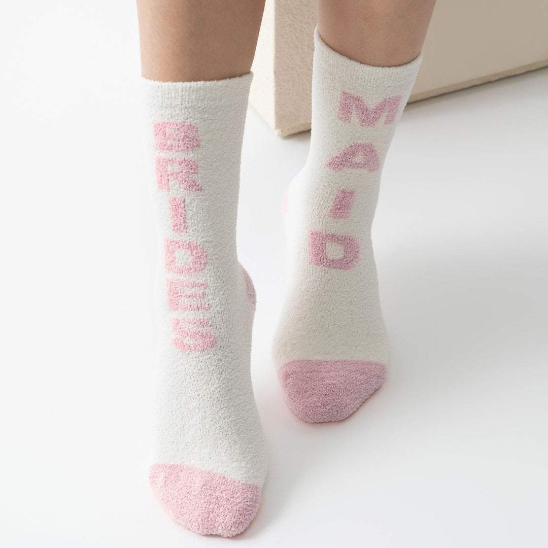 Shiraleah "Brides Maid" Socks, Ivory Shiraleah Retail Socks Shiraleah "Brides Maid" Socks, Ivory Bonjour Fete - Party Supplies