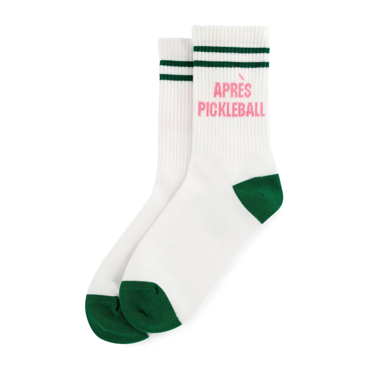 Shiraleah "Après Pickleball" Sport Socks, White Shiraleah Retail Socks Shiraleah "Après Pickleball" Sport Socks, White Bonjour Fete - Party Supplies