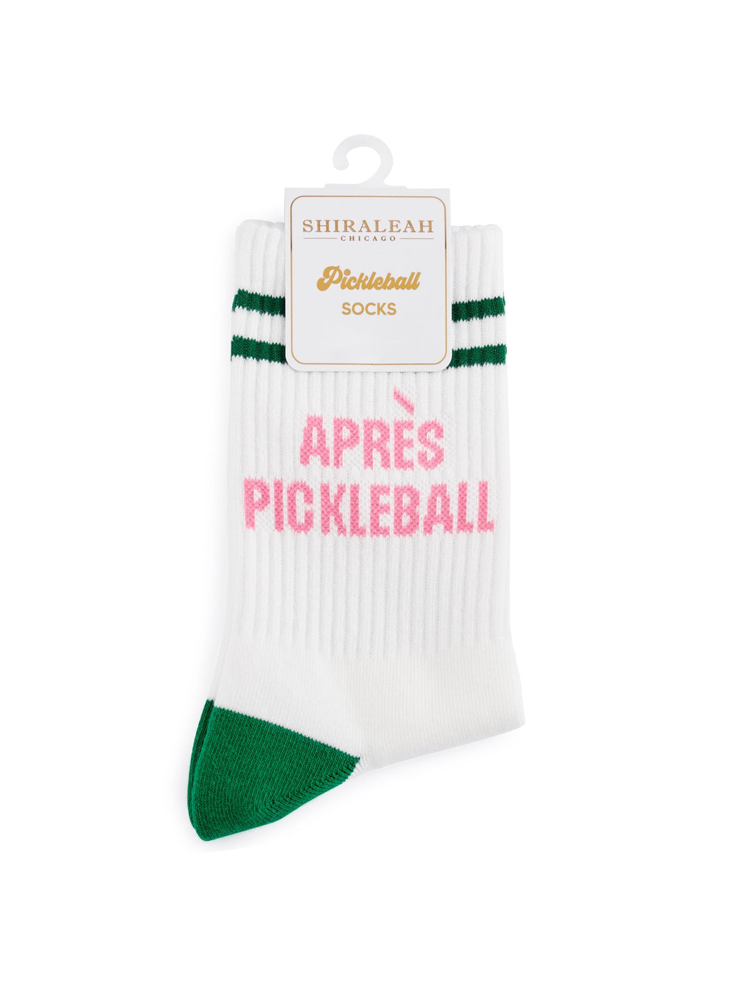 Shiraleah "Après Pickleball" Sport Socks, White Shiraleah Retail Socks Shiraleah "Après Pickleball" Sport Socks, White Bonjour Fete - Party Supplies