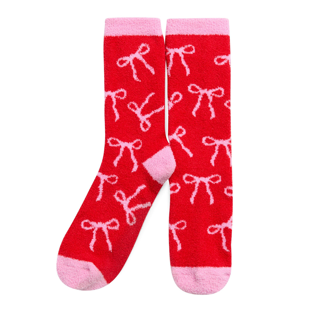 Shiraleah Bow Socks, Red Shiraleah Retail Socks Shiraleah Bow Socks, Red Bonjour Fete - Party Supplies