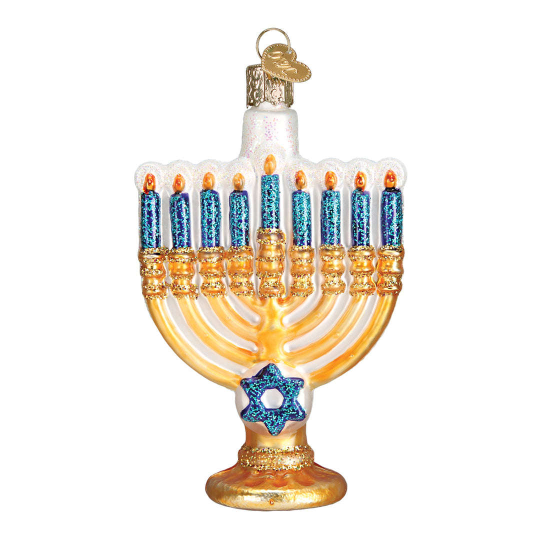 Menorah Ornament Old World Christmas 4.5 X 2.75 X 1.5 / 36177 Menorah Ornament Bonjour Fete - Party Supplies