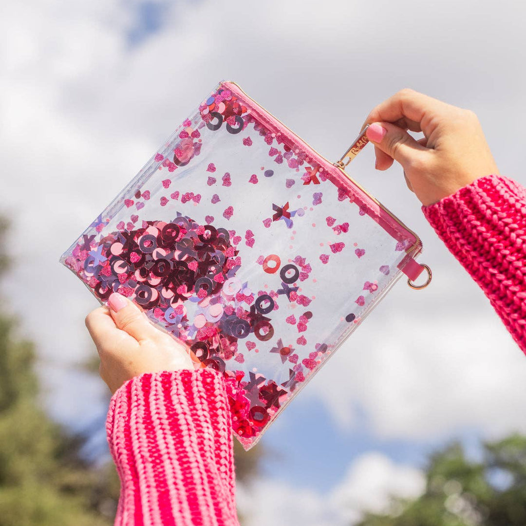 XOXO CONFETTI POUCH Packed Party Valentine's Day Accessories XOXO CONFETTI POUCH Bonjour Fete - Party Supplies