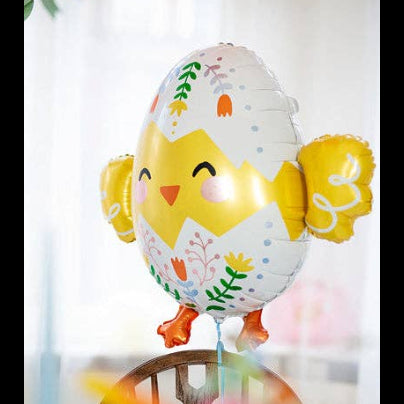 CHICK EGG FOIL BALLOON THE BALLOON HUB CHICK EGG FOIL BALLOON Bonjour Fete - Party Supplies