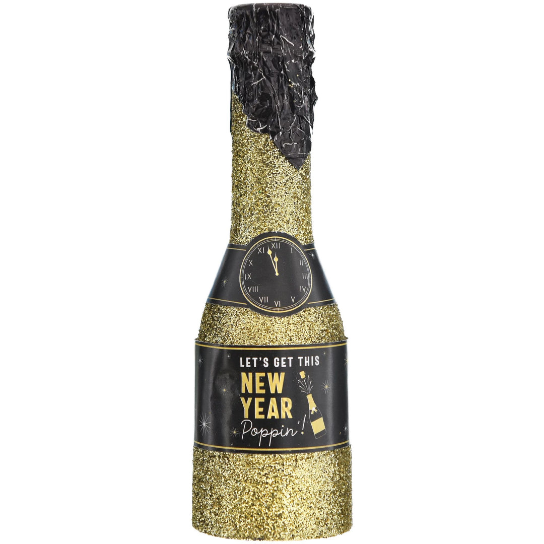 New Year's Mini Glitter Bottle Confetti Poppers