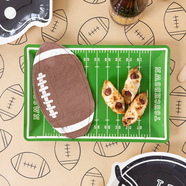 FOOTBALL KRAFT PAPER TABLE RUNNER My Mind’s Eye Table Covers & Placemats Bonjour Fete - Party Supplies