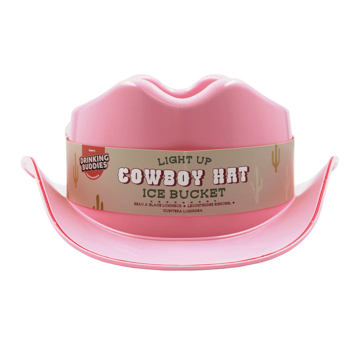 LED Cowboy Hat Ice Bucket NPW LED Cowboy Hat Ice Bucket Bonjour Fete - Party Supplies