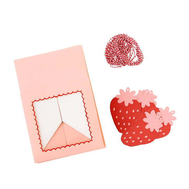 Strawberries Cookie Boxes Bonjour Fete Party Supplies Valentine's Day Party Supplies