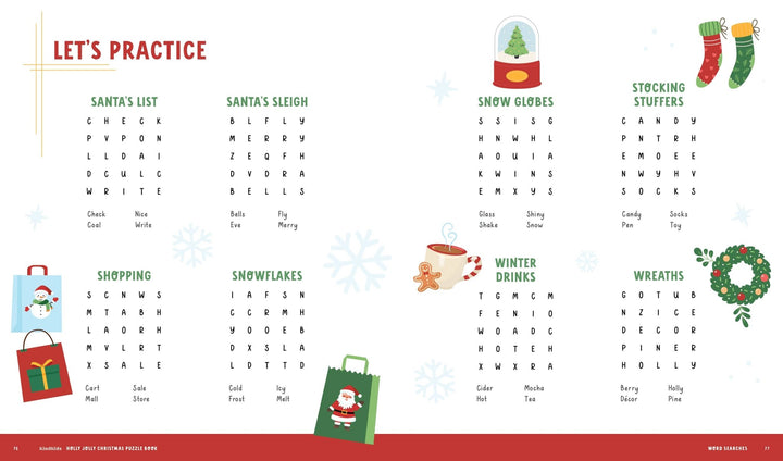 Holly Jolly Christmas Puzzle Book