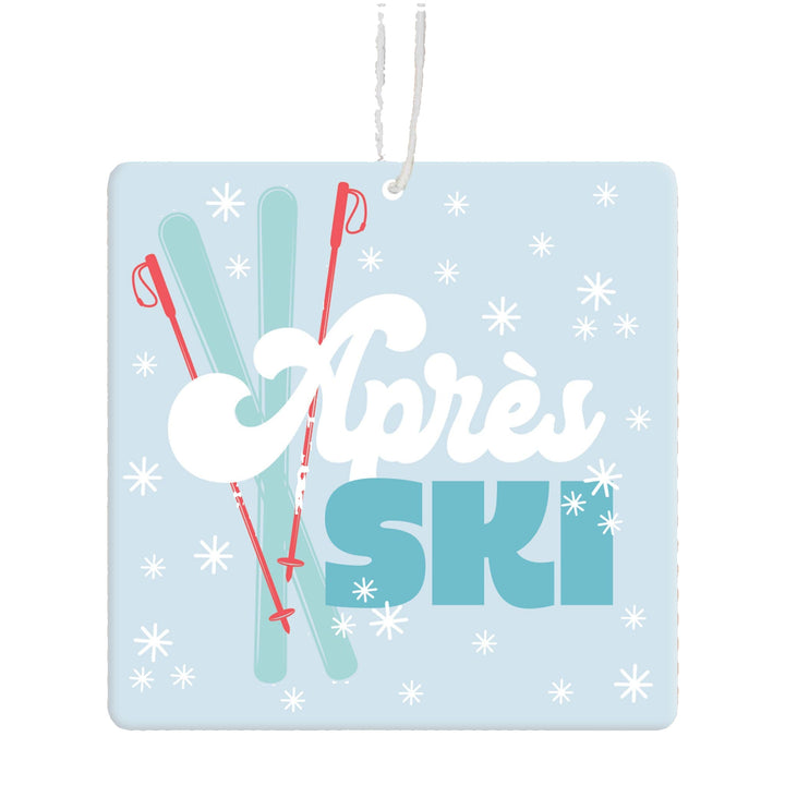 APRES SKI CAR AIR FRESHENER The Darling Effect Stocking Stuffers & Holiday Party Favors APRES SKI CAR AIR FRESHENER Bonjour Fete - Party Supplies