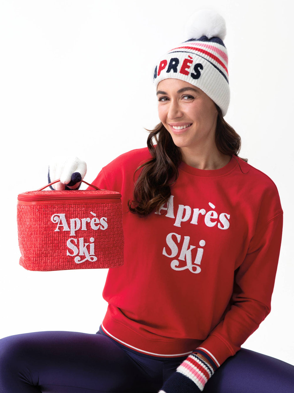 "APRES SKI" COSMETIC CASE Shiraleah "APRES SKI" COSMETIC CASE Bonjour Fete - Party Supplies