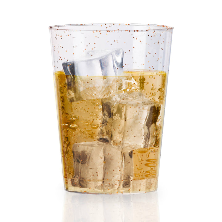 Gold Sparkle Reusable Tumblers Bonjour Fete Party Supplies New Year's Eve Party Supplies