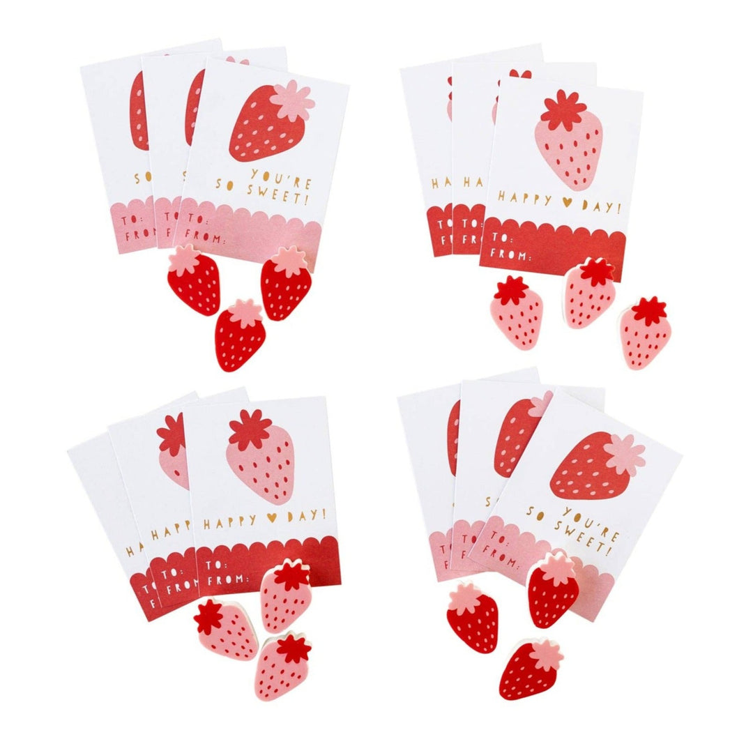 Strawberries & Hearts Valentines Bonjour Fete Party Supplies Valentines Day Gifts