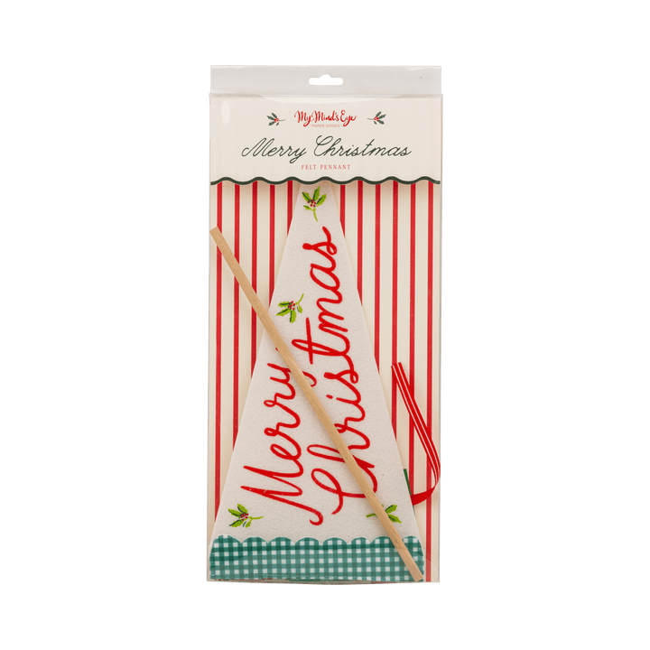 Merry Christmas Felt Pennant