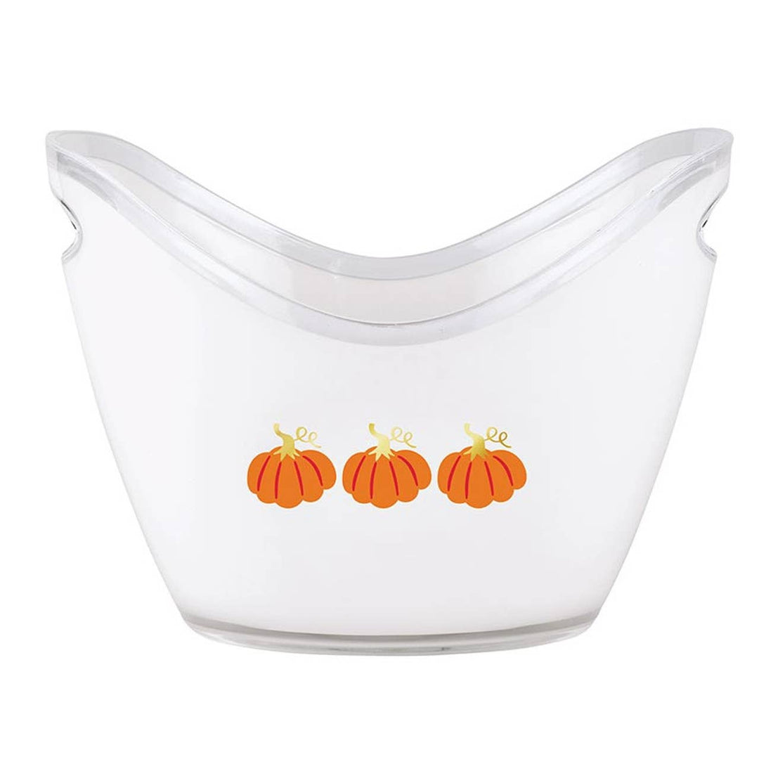PUMPKINS ACRYLIC BEVERAGE BUCKET Slant Collections by Creative Brands Halloween Party Supplies Acrylic / 10.8 x 8 x 8" PUMPKINS ACRYLIC BEVERAGE BUCKET Bonjour Fete - Party Supplies