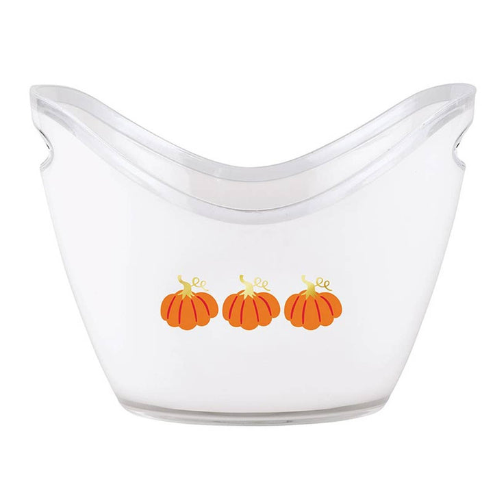 PUMPKINS ACRYLIC BEVERAGE BUCKET Slant Collections by Creative Brands Halloween Party Supplies Acrylic / 10.8 x 8 x 8" PUMPKINS ACRYLIC BEVERAGE BUCKET Bonjour Fete - Party Supplies