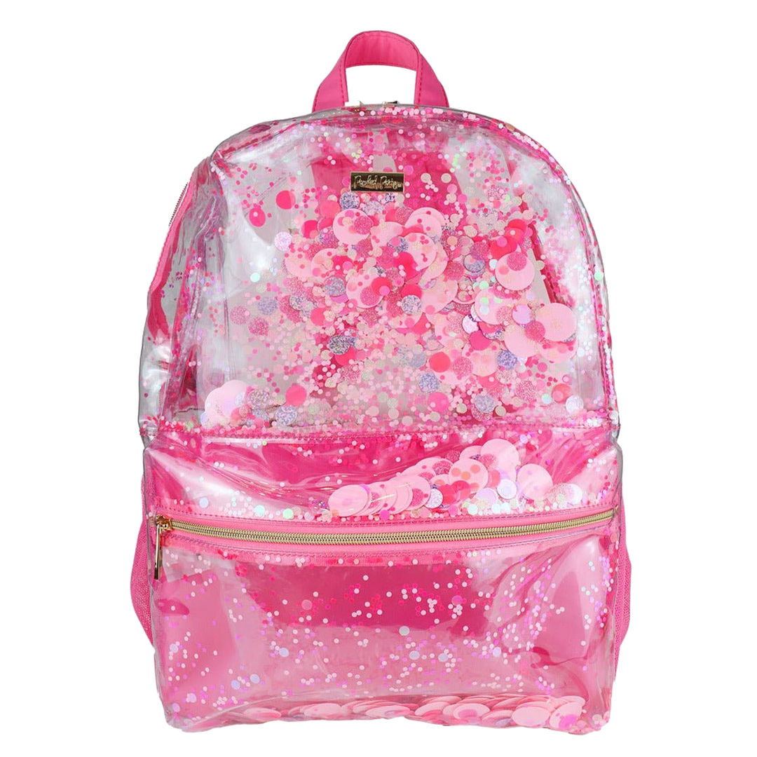 Clear confetti backpack clearance