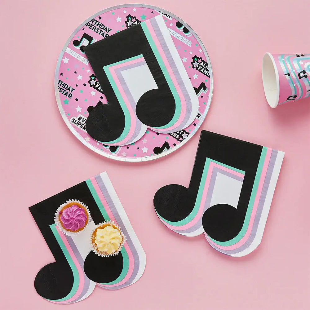 Music Note Napkins Bonjour Fete Party Supplies Taylor Swift