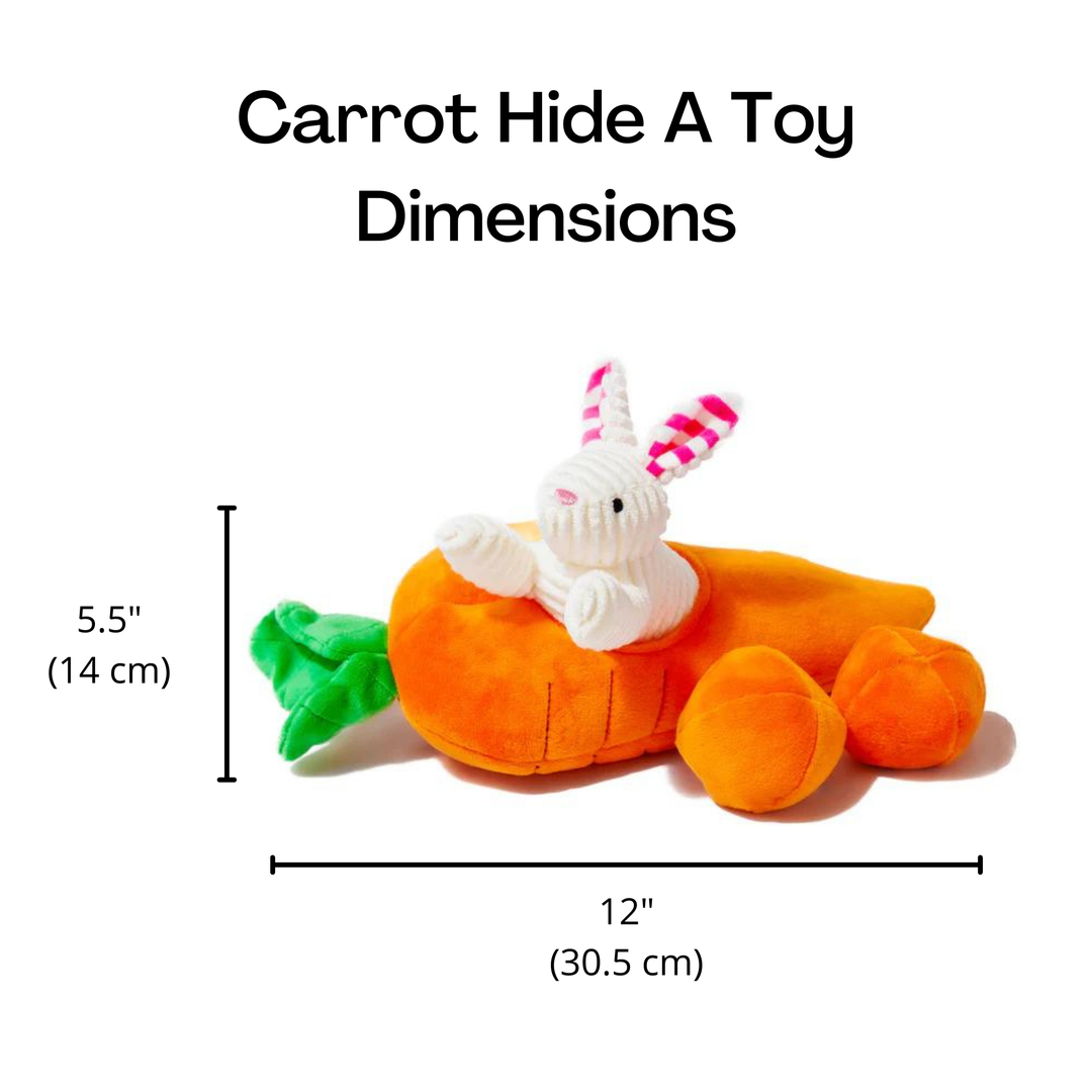 Hide a Toy Carrot with Balls & Rabbit Easter Dog Toy Midlee Designs Hide a Toy Carrot with Balls & Rabbit Easter Dog Toy Bonjour Fete - Party Supplies