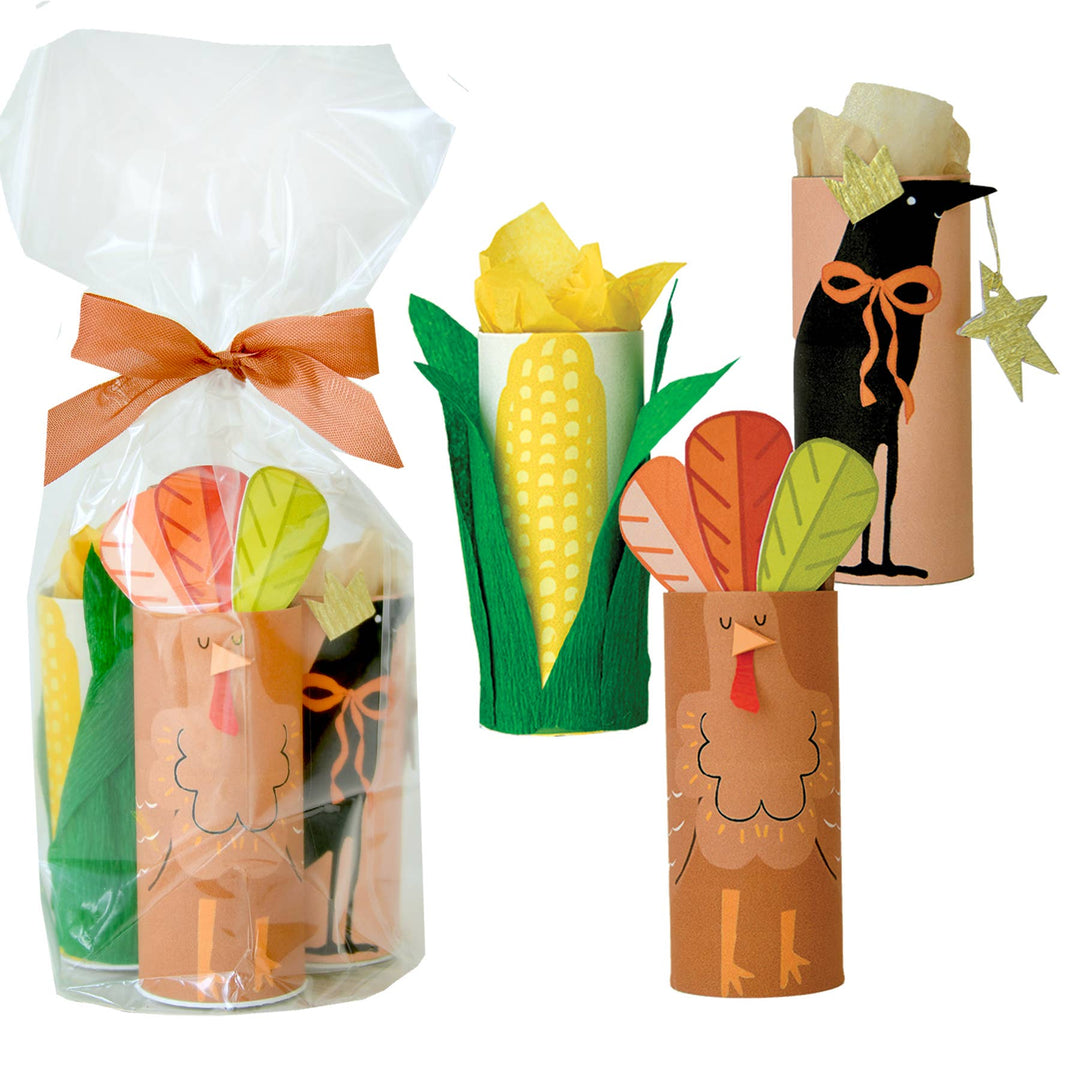 Tabletop Surprise Favors - Thanksgiving- Characters-Set of 3 TOPS Malibu Tabletop Surprise Favors - Thanksgiving- Characters-Set of 3 Bonjour Fete - Party Supplies