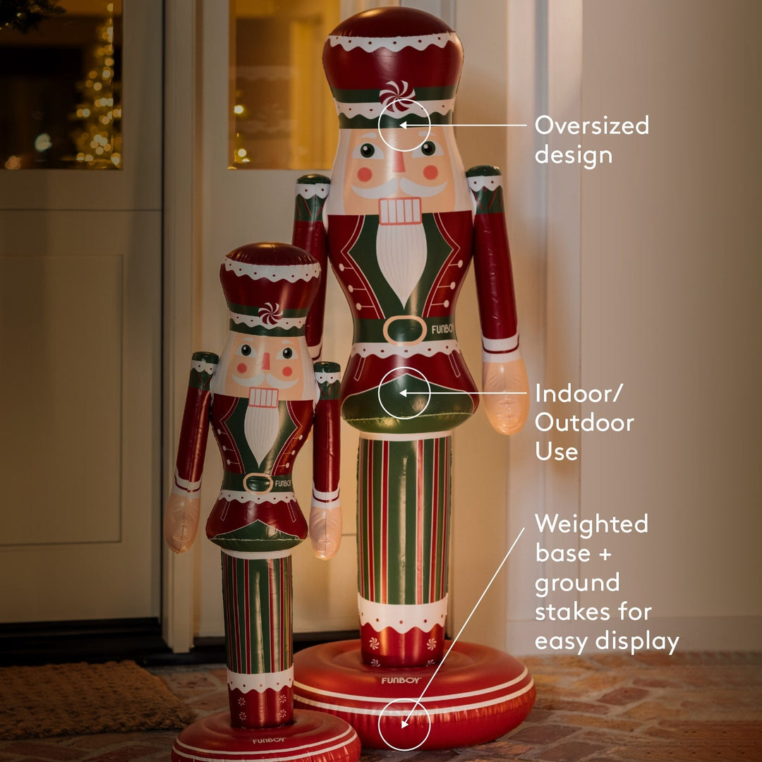 Inflatable Nutcracker Funboy Holiday Decor Inflatable Nutcracker Bonjour Fete - Party Supplies