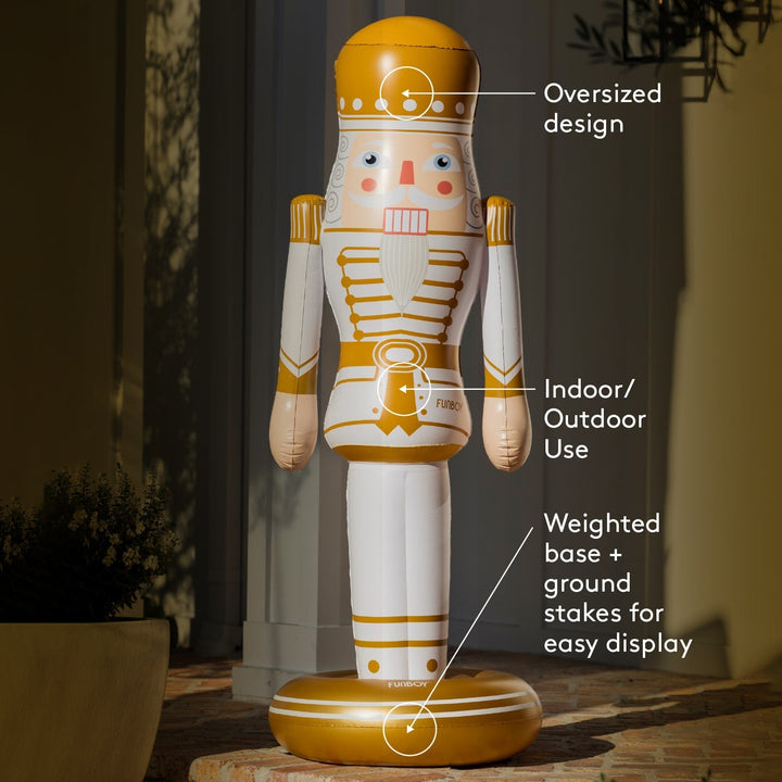 Inflatable Nutcracker Funboy Holiday Decor Inflatable Nutcracker Bonjour Fete - Party Supplies