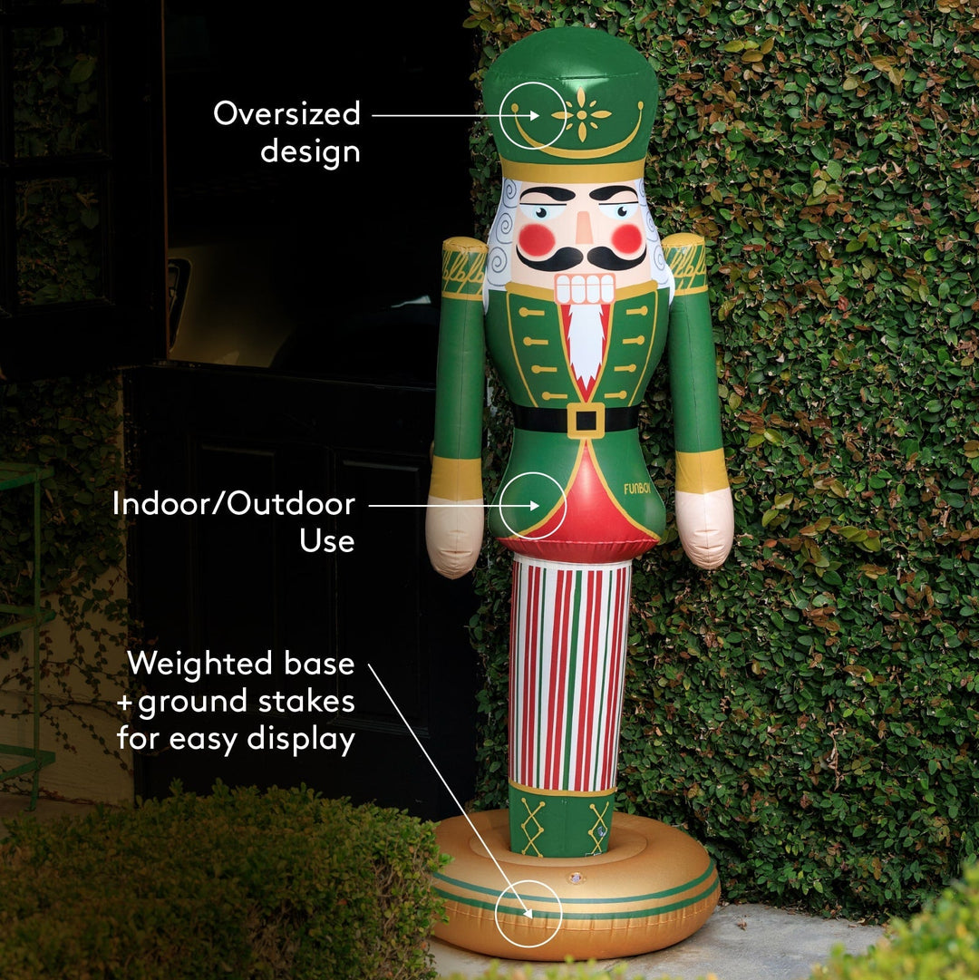 Inflatable Nutcracker Funboy Holiday Decor Inflatable Nutcracker Bonjour Fete - Party Supplies