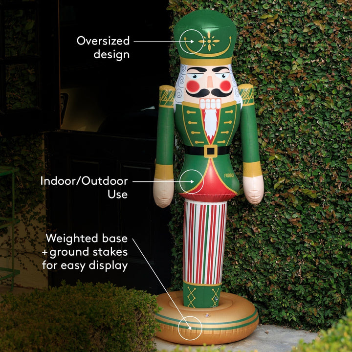 Inflatable Nutcracker Funboy Holiday Decor Inflatable Nutcracker Bonjour Fete - Party Supplies