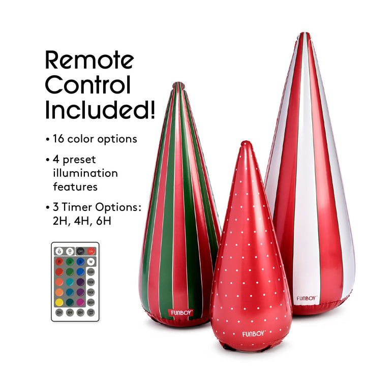 Inflatable Holiday Tree Cones Funboy Holiday Decor Inflatable Holiday Tree Cones Bonjour Fete - Party Supplies