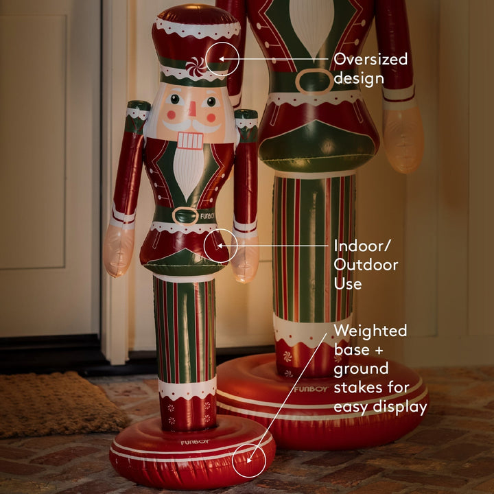Inflatable Nutcracker Funboy Holiday Decor Inflatable Nutcracker Bonjour Fete - Party Supplies