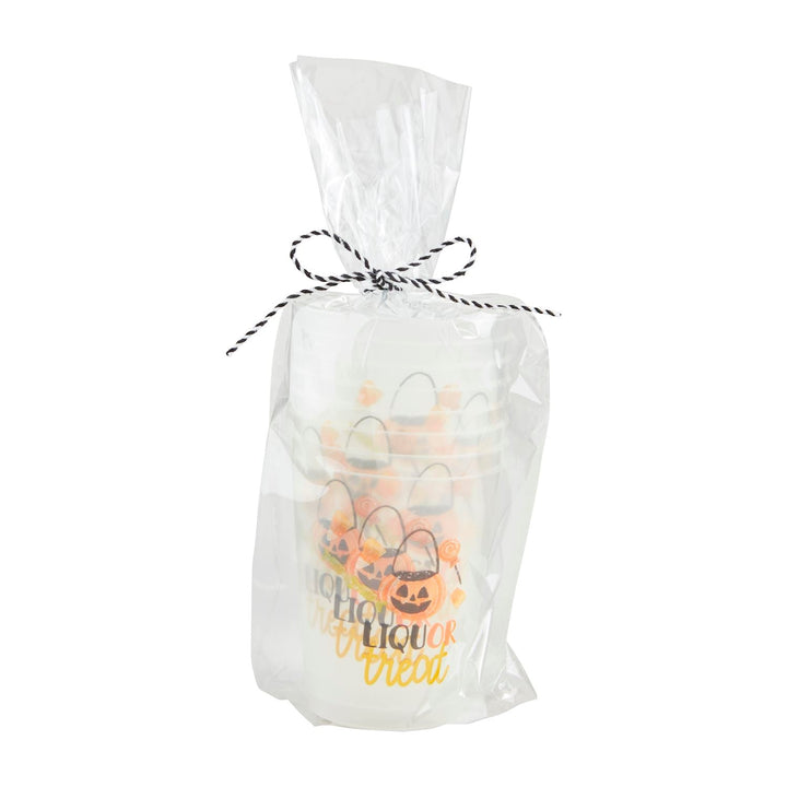 HALLOWEEN PARTY CUP GIFT SET Mud Pie Halloween Party Supplies LIQUOR TREAT Bonjour Fete - Party Supplies