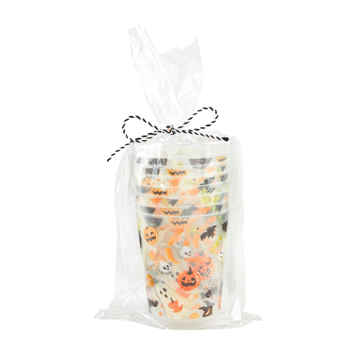 HALLOWEEN PARTY CUP GIFT SET Mud Pie Halloween Party Supplies HALLOWEEN PATTERN Bonjour Fete - Party Supplies