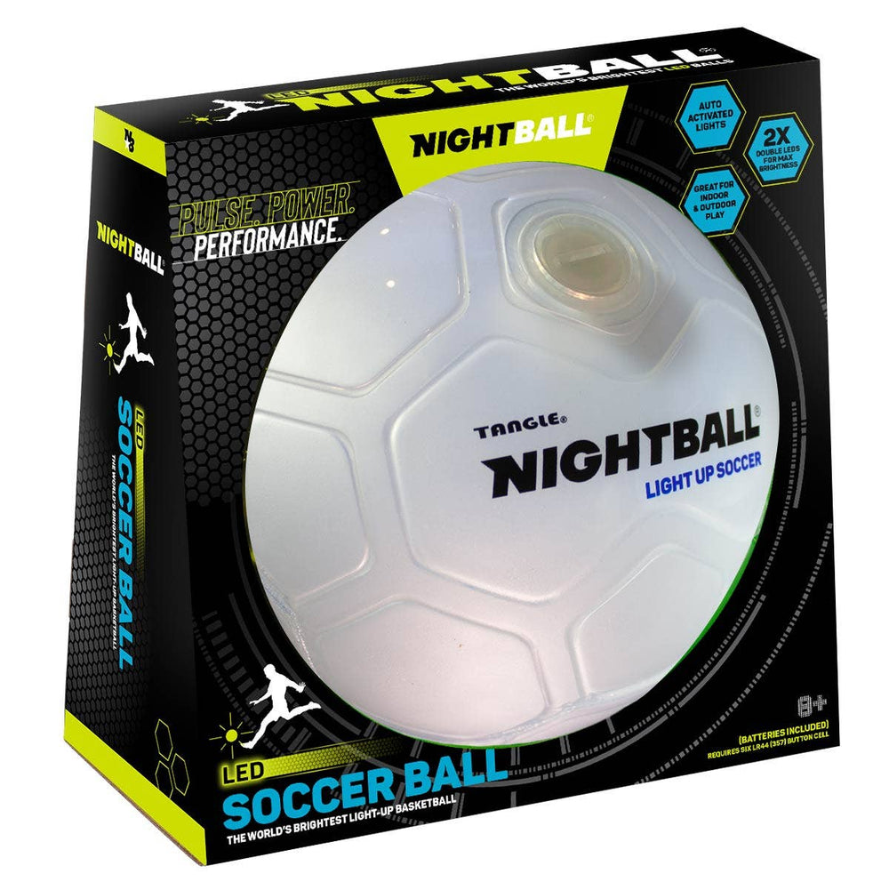 NightBall® Light-Up LED Soccer Ball: Green Tangle, Inc. NightBall® Light-Up LED Soccer Ball: Green Bonjour Fete - Party Supplies